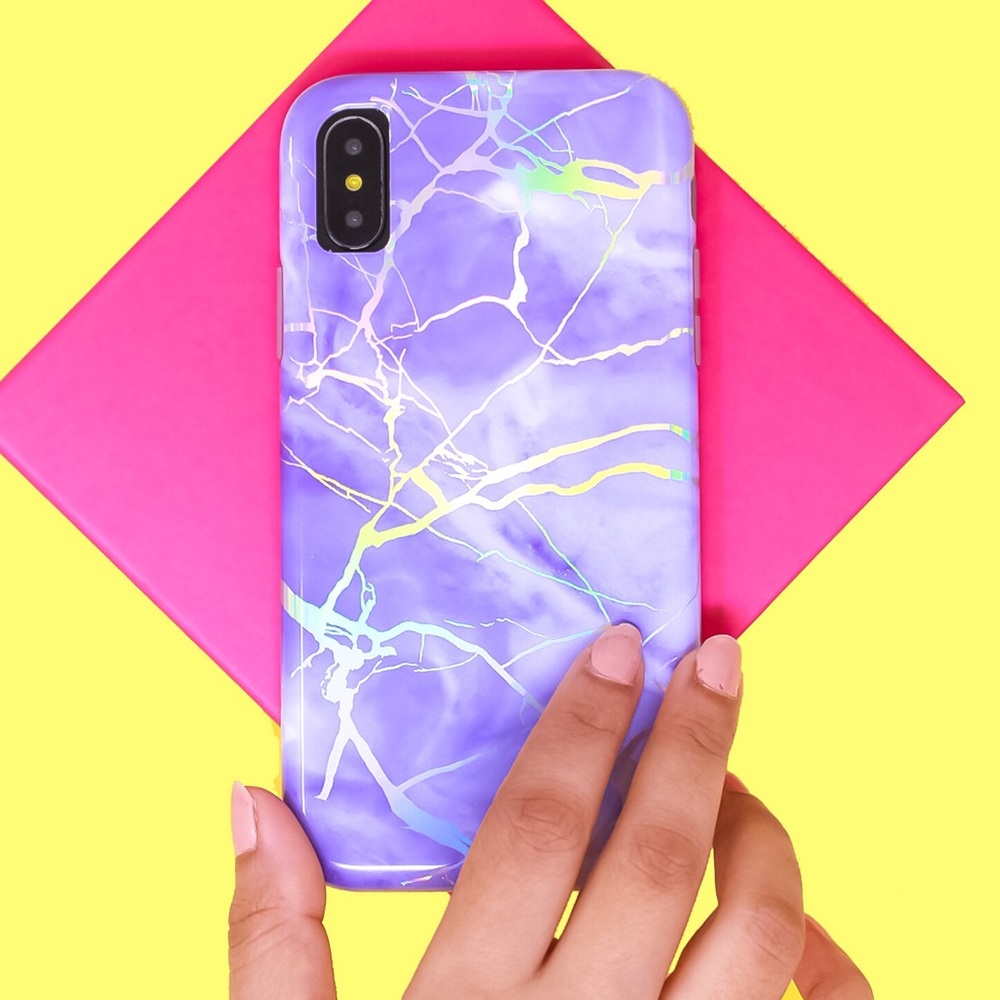 Protective Purple Holo iPhone case